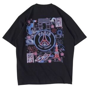PSG Loves Japan x Édifice Neon T-Shirt - Black - Unisex - Size M - Brand New
